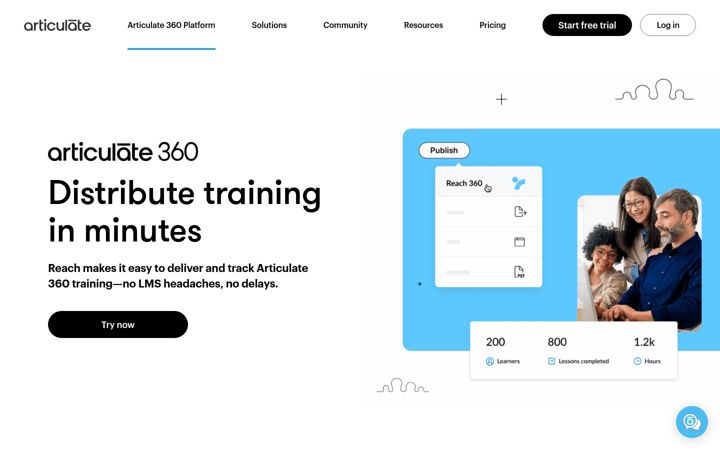Screenshot di reach360.com