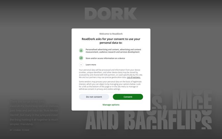 Skjermbilde av readdork.com