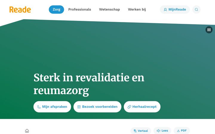 Screenshot of reade.nl
