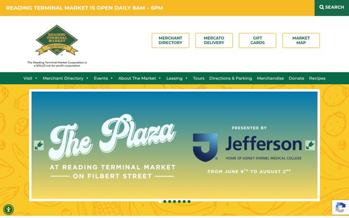 Screenshot of readingterminalmarket.org