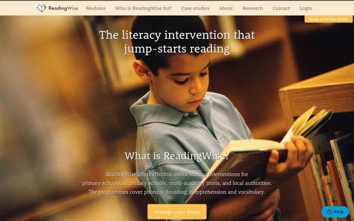 Screenshot of readingwise.com