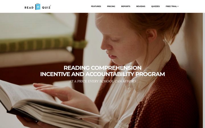 Screenshot of readnquiz.com