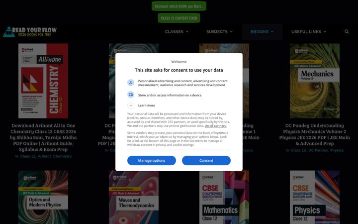 Screenshot of readyourflow.com