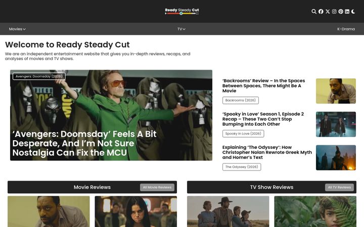 Kuvakaappaus sivustosta readysteadycut.com