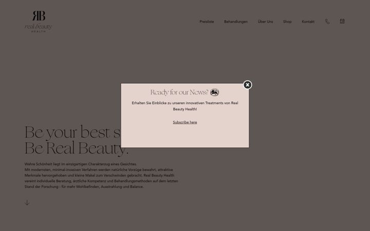 Screenshot του realbeautyhealth.at