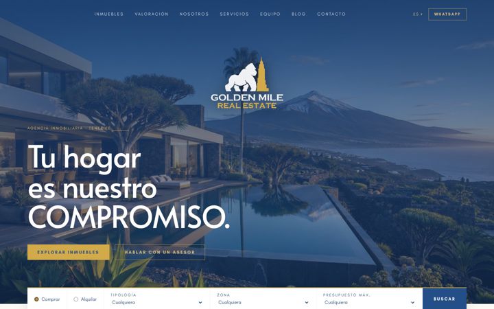 Screenshot of realestategoldenmile.com