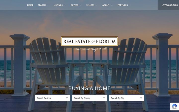 Screenshot of realestateofflorida.com