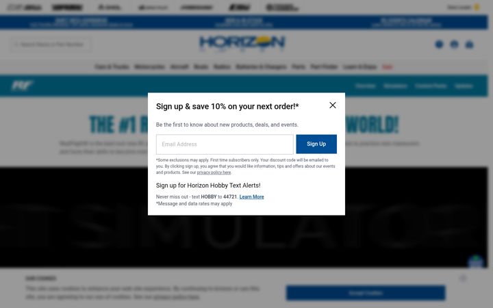 Screenshot of realflight.com