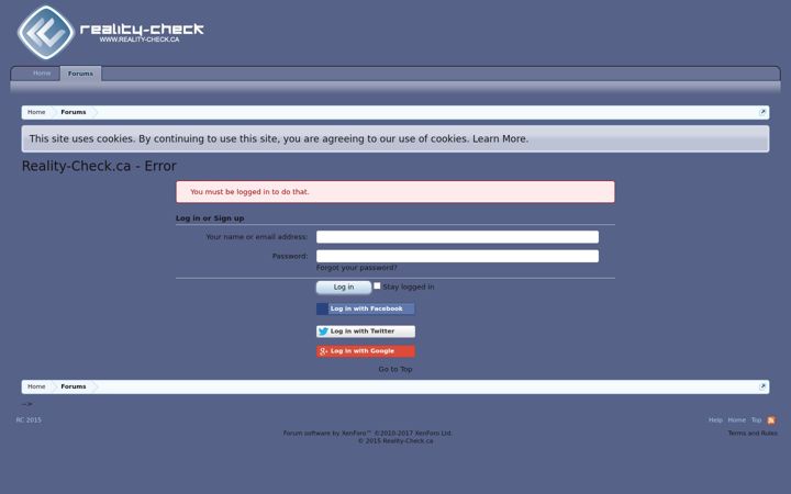 Screenshot of reality-check.ca