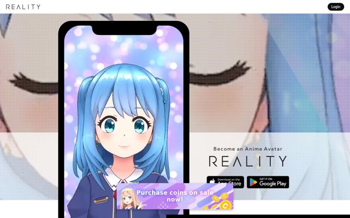 Screenshot of reality.app