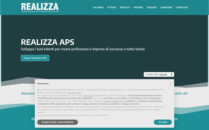 Posnetek zaslona realizza.org