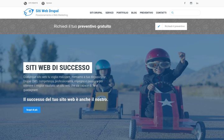Capture d'écran de realizzazione-siti-web-drupal.it