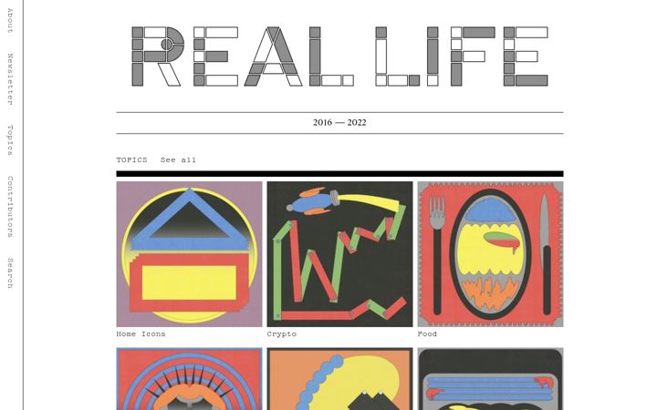 Screenshot of reallifemag.com