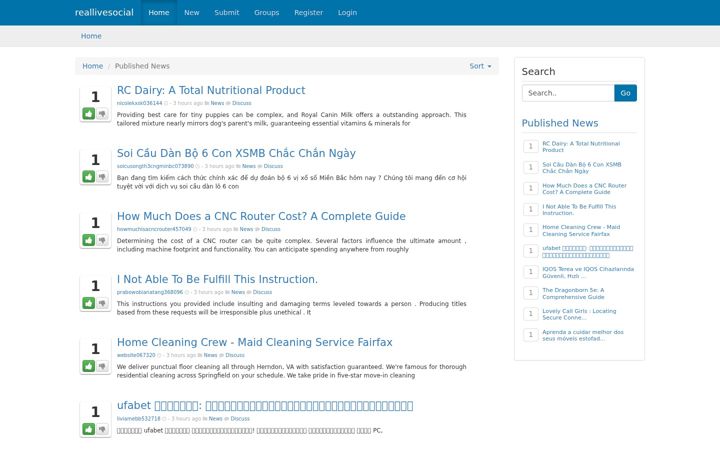 Screenshot of reallivesocial.com