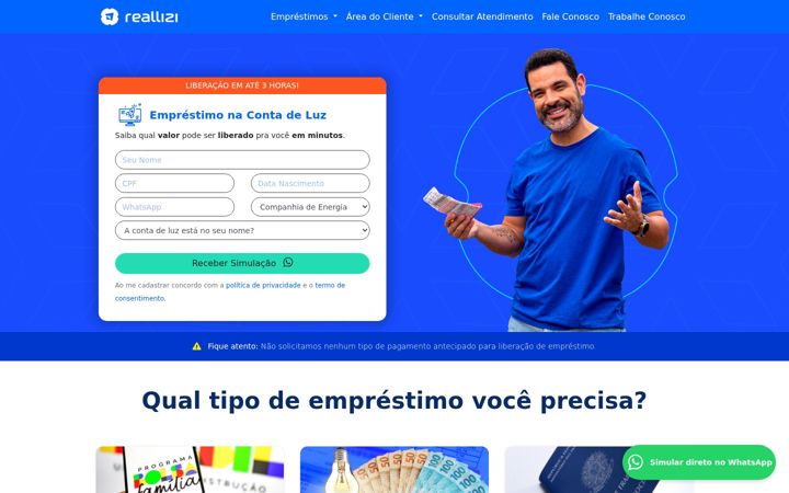 Screenshot of reallizi.com.br