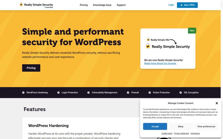 Capture d'écran de really-simple-security.com