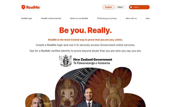Screenshot of realme.govt.nz