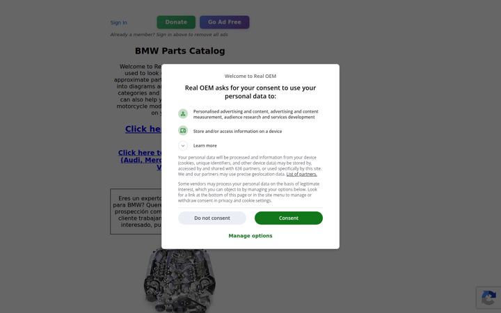 Ekraanipilt saidist realoem.com