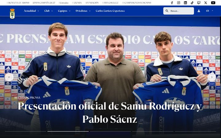 Screenshot of realoviedo.es