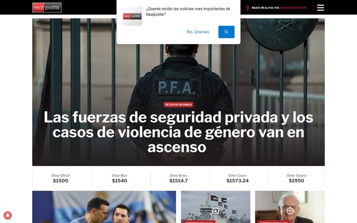 Screenshot of realpolitik.com.ar