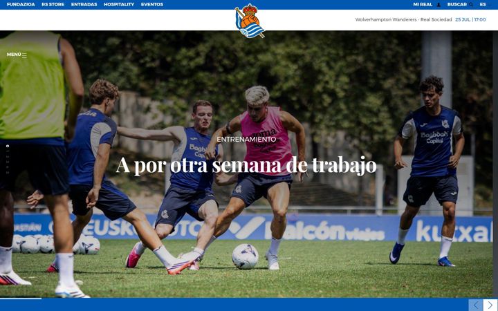 Screenshot of realsociedad.eus