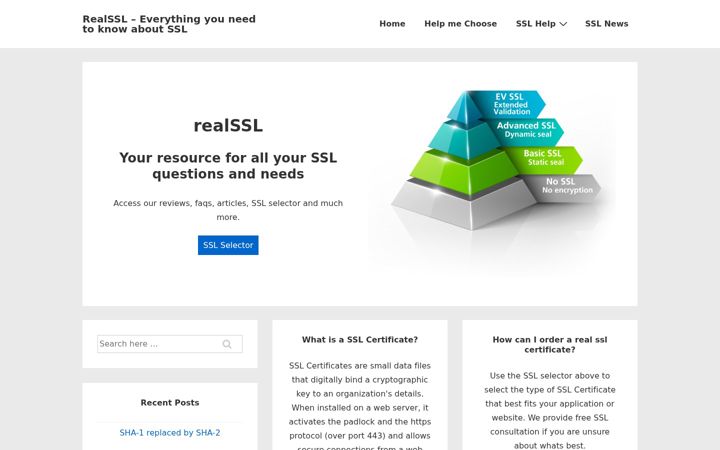 Screenshot of realssl.com