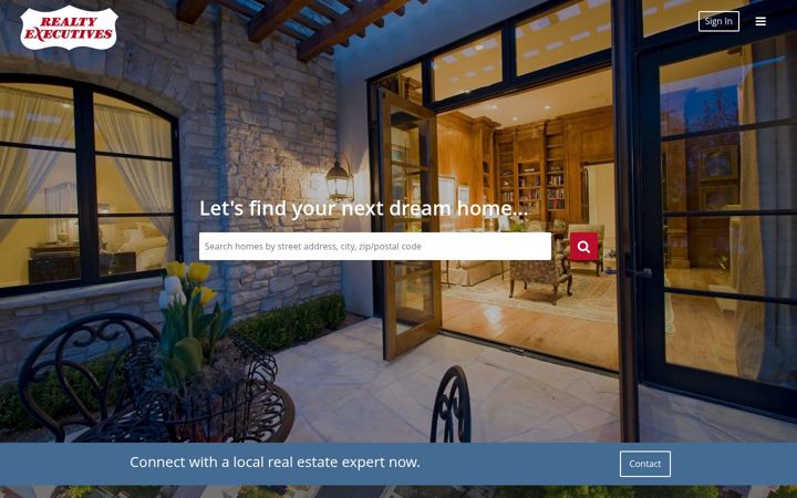 Screenshot of realtyexecutives.com