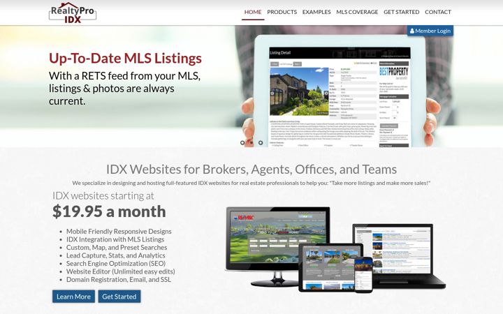 Screenshot von realtyproidx.com