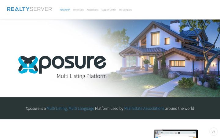 Posnetek zaslona realtyserver.com
