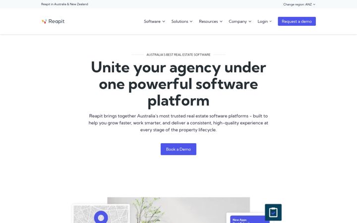 Screenshot of reapit.com.au