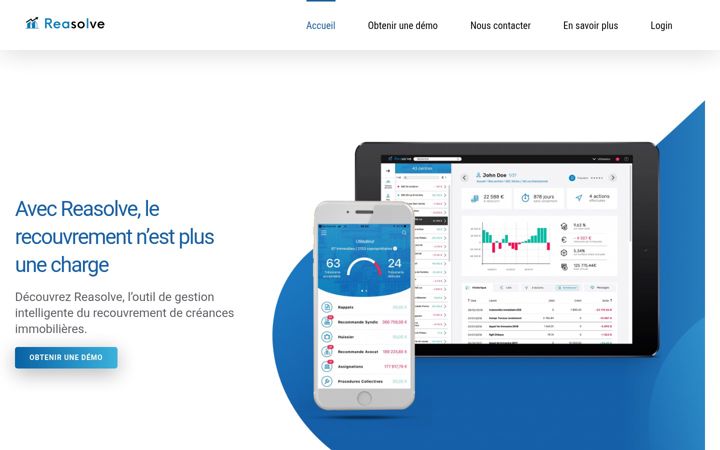 Capture d'écran de reasolve.com