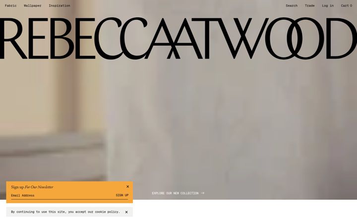 Screenshot of rebeccaatwood.com