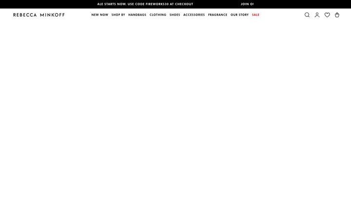 Screenshot of rebeccaminkoff.com