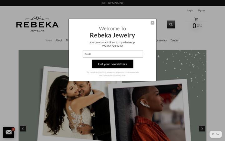 Skärmbild av rebeka-jewelry.com
