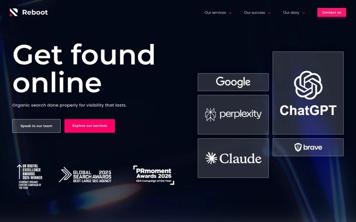 Screenshot of rebootonline.com