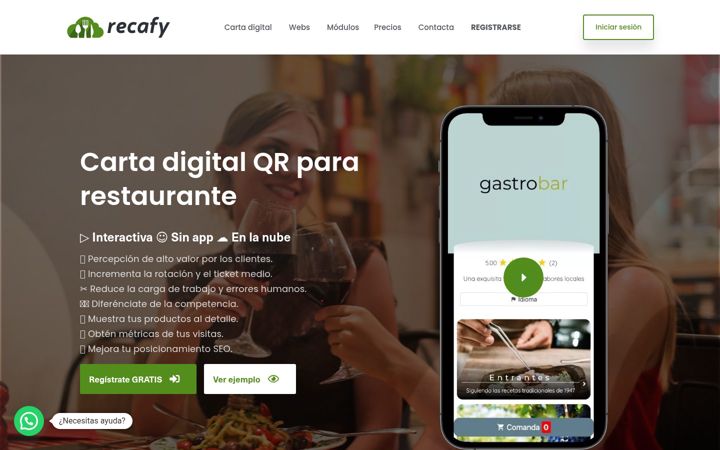 Screenshot of recafy.com