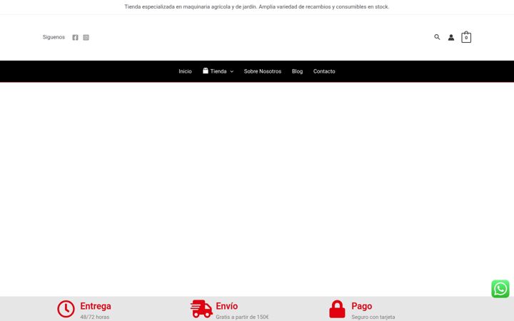 Screenshot ta' recambiosrivas.es