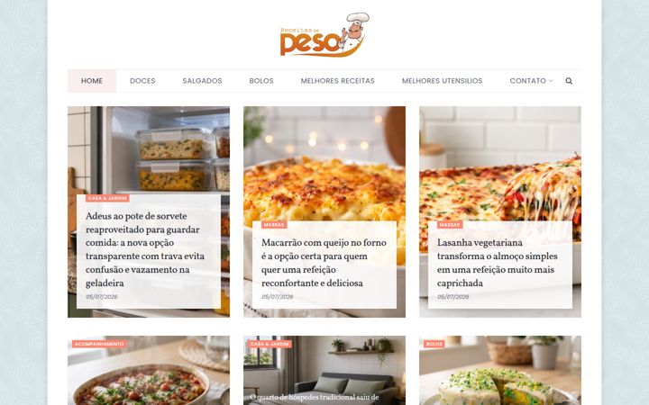 Screenshot of receitasdepesos.com.br