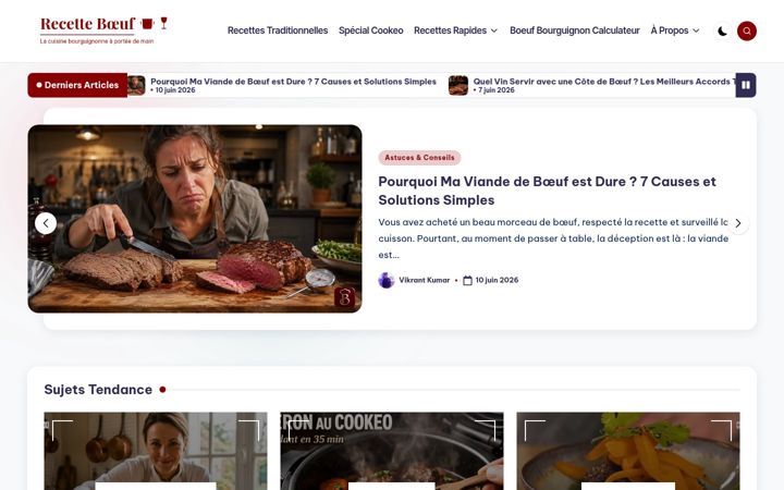 Skärmbild av recetteboeuf.com