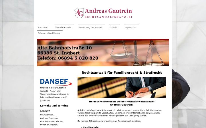 Screenshot of rechtsanwalt-gautrein.de