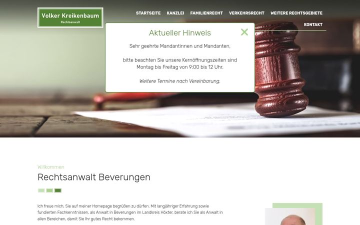 Captura de ecrã de rechtsanwalt-kreikenbaum.de
