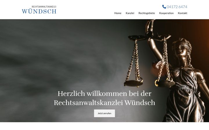 Screenshot of rechtsanwalt-wuendsch.de