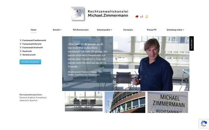 Képernyőkép: rechtsanwaltbochum.de