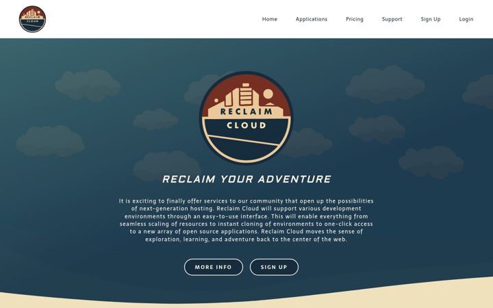 Screenshot of reclaim.cloud