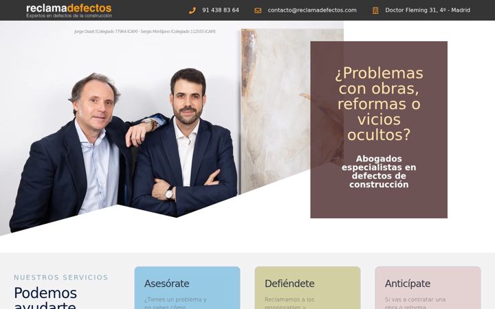 Screenshot von reclamadefectos.com