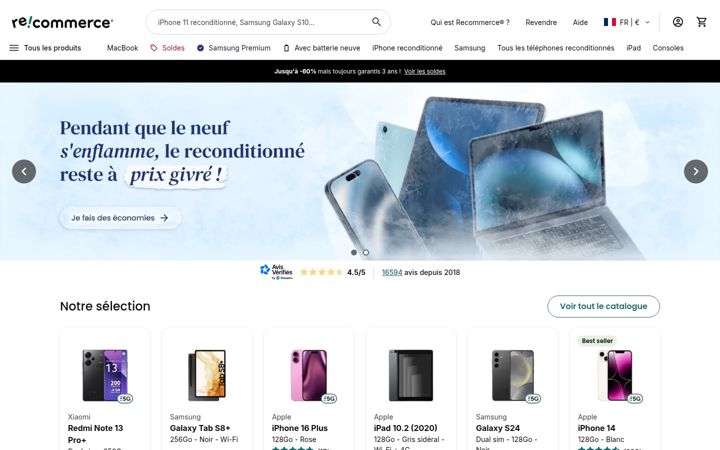Screenshot of recommerce.com
