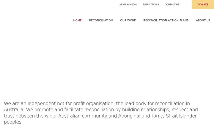 Screenshot of reconciliation.org.au