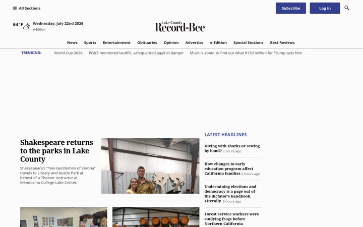 Skærmbillede af record-bee.com