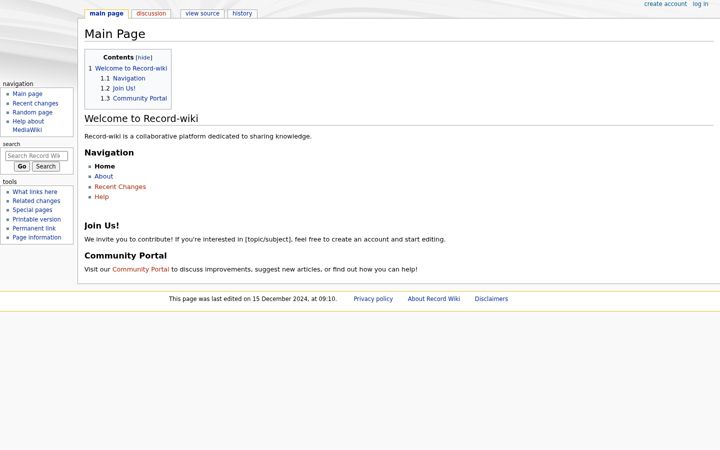 Screenshot of record-wiki.win