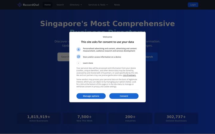 Screenshot of recordowl.com